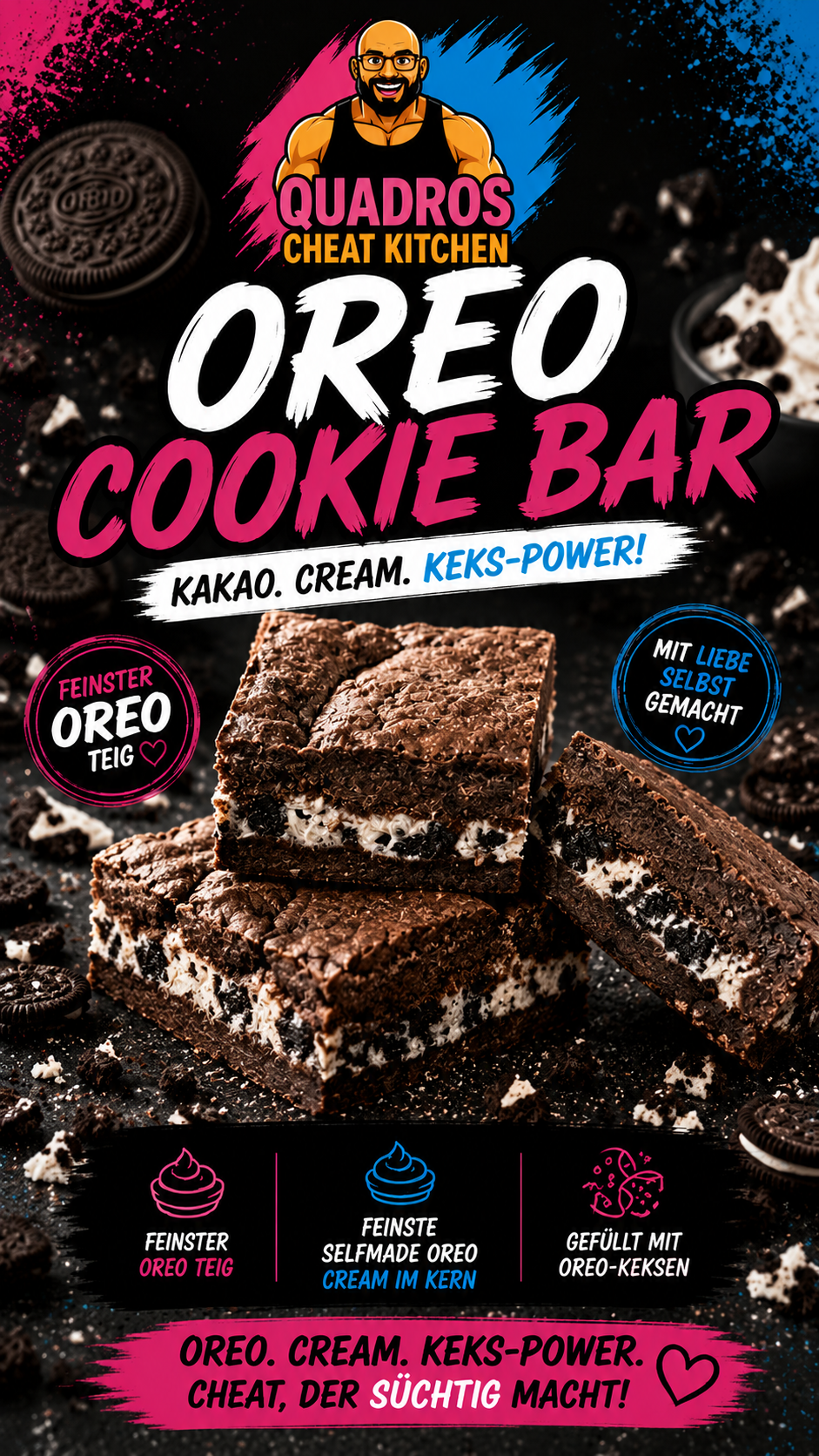 Oreo Style Qookie Bar !
